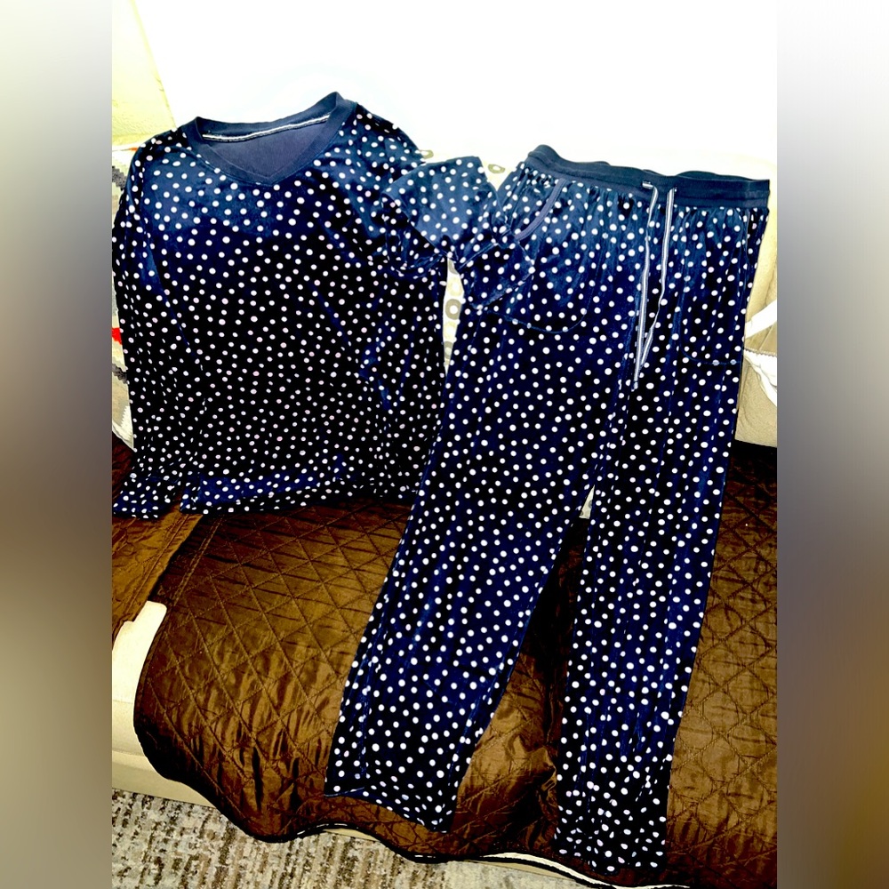 Náutica fleece pajama set aurora dots